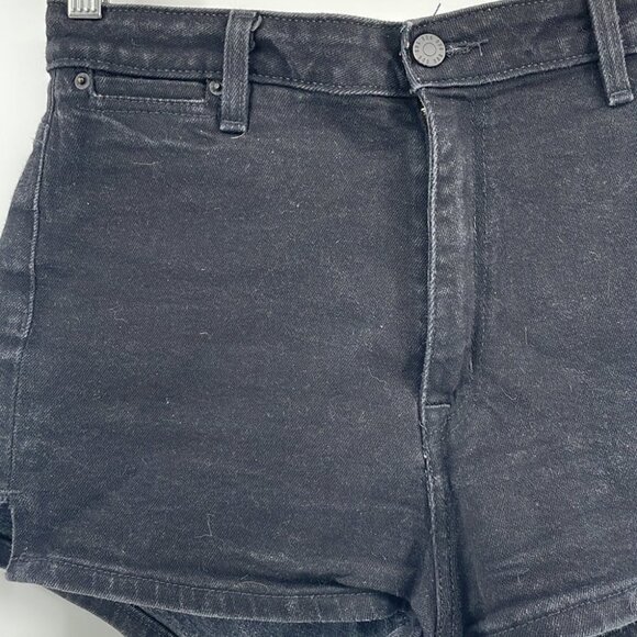 Urban outfitters BDG black high rise pin up jean shorts sz 30 - Picture 2 of 7